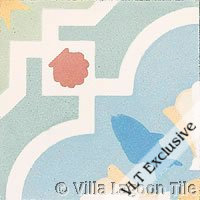 cement concrete tile in pastel colors