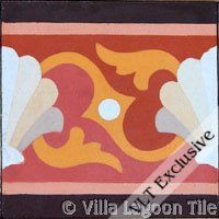 sea shell floor tile design