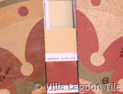 Color matching antique tile