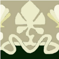 foliage tile antique border
