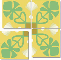 Tile rotated to create a new design