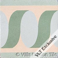 Ribbon border tile