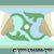 shell scroll border azul tile