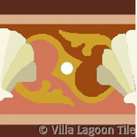 sea shell floor tile design