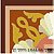 Shell Scroll Corner Coral Tile