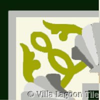 Sea shell pattern tile for coastal decor