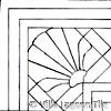 Trellis Shell Corner Tile Pattern