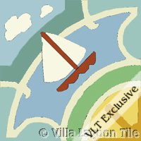 Sail Boat Tile on a Sunny Day