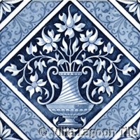 Victorial transferware tile