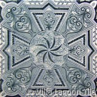 Victorial transferware tile