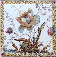 Victorial transferware tile