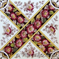 Victorial transferware tile