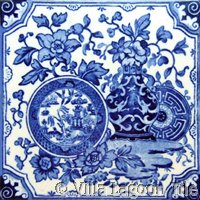 Victorial transferware tile