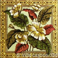 Victorial transferware tile