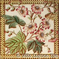 Victorial transferware tile