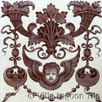 Victorial transferware tile