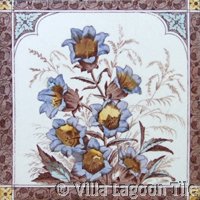 Victorial transferware tile