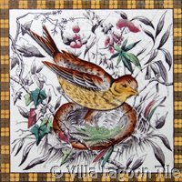 Victorial transferware tile