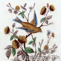 Victorial transferware tile