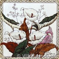 Victorial transferware tile