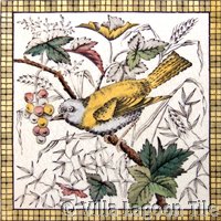 Victorial transferware tile