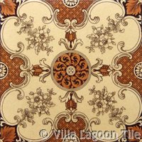 Victorial transferware tile