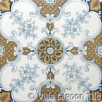 Victorial transferware tile