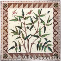 Victorial transferware tile