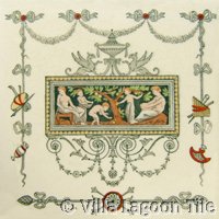 Victorial transferware tile
