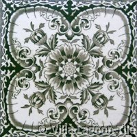 Victorial transferware tile