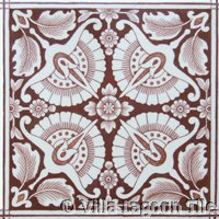 Victorial transferware tile