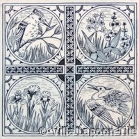 Victorial transferware tile