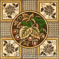 Victorial transferware tile