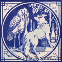 Victorial transferware tile