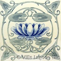 Victorial transferware tile