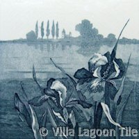 Victorial transferware tile
