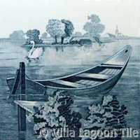 Victorial transferware tile