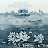Victorial transferware tile