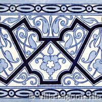 Victorial transferware tile