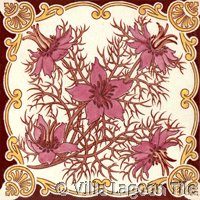 Victorial transferware tile