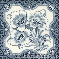 Victorial transferware tile
