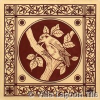 Victorial transferware tile