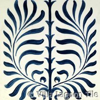 Victorial transferware tile