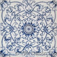 Victorial transferware tile