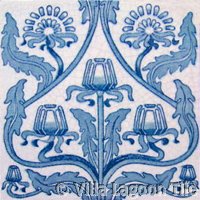 Victorial transferware tile