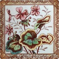 Victorial transferware tile