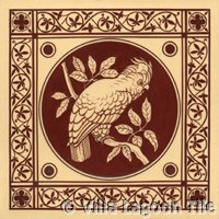 Victorial transferware tile