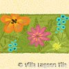 Floral tile border