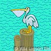Pelican ceramic tile