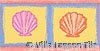 Sand and sea shell border tile